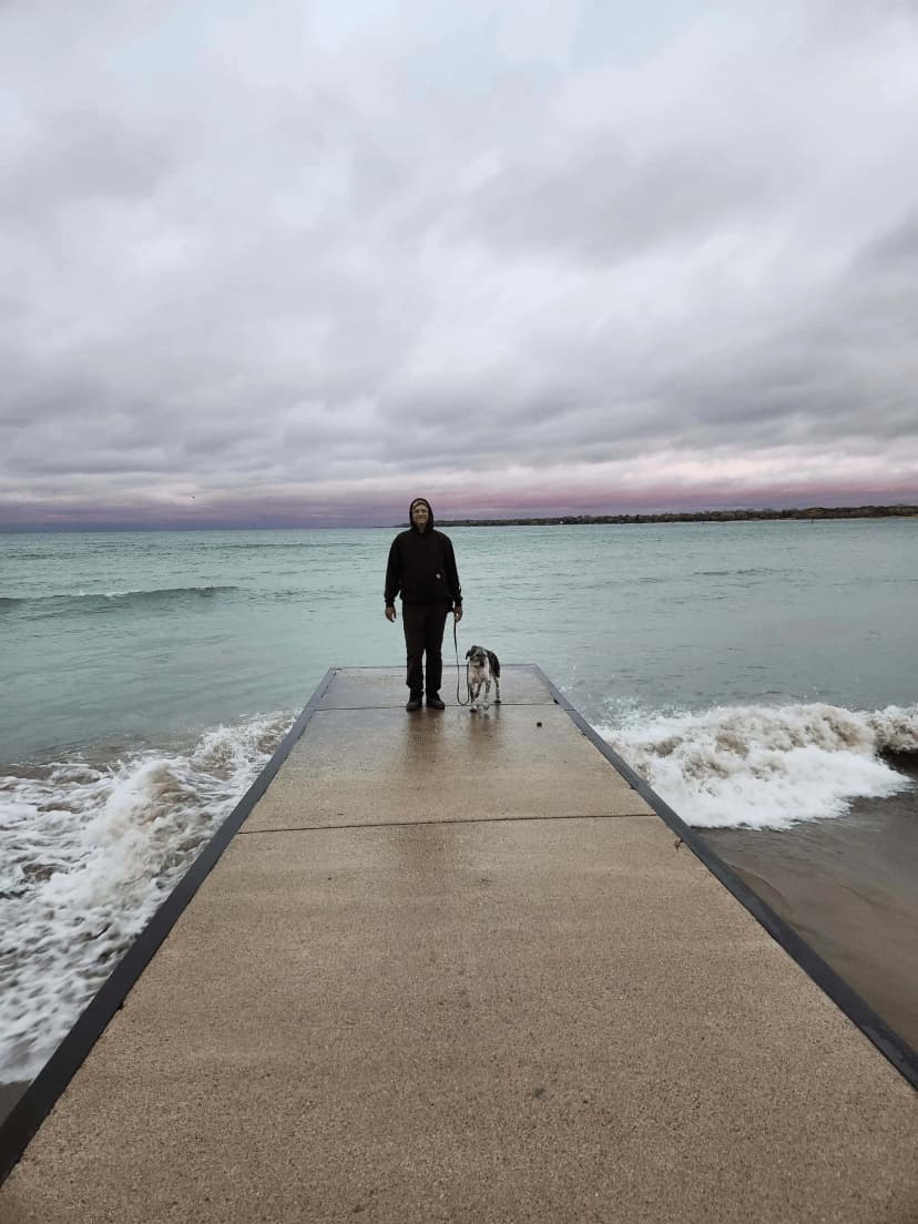 Kevin on Lake Huron